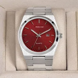 SWADESI STUFF Men Dial & Bracelet Style Straps Analogue Watch SDS 151 RED 99 image 2