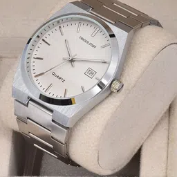 SWADESI STUFF Men Dial & Bracelet Style Straps Analogue Watch SDS 151 WHITE 99 image 5