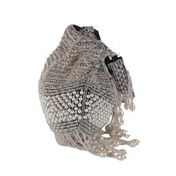 SWISNI Black Embellished Potli Bag (M) image 3