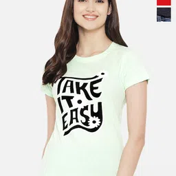 Fabflee Pack Of 3 Typography Printed Regular Fit Pure Cotton Casual T-Shirt-picture-31