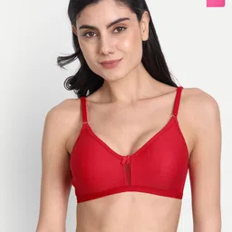 Aimly Pack Of 2 Seamless Non-Padded Non-Wired Full Coverage Cotton T-Shirt Bra image 1