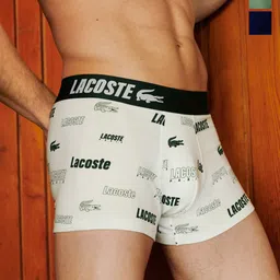 Lacoste Pack Of 3 Stretch Printed Ultra Comfortable Trunk 5H8394YVC S image 1