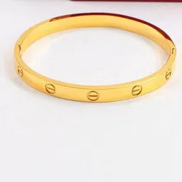 Designs By Jewels Galaxy Women Gold-Toned Brass Gold-Plated Bangle-Style Bracelet-picture-15