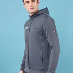 Technosport Lightweight Hooded Antimicrobial Sporty Jacket-image-3