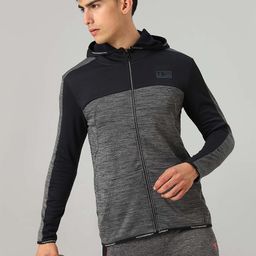 Technosport Colourblocked Hooded Lightweight Antimicrobial Training or Gym Sporty Jacket-picture-35