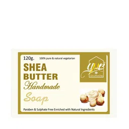 YNB YOURS NATURAL BUDDY Pack of 5 Organic Shea Butter SLS & Paraben Free Soap 600 gm image 2
