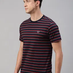 van heusen innerwear Van Heusen Striped Round Neck Cotton T-Shirt image 5