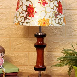 foziq Brown Printed Table Lamps image 5
