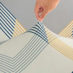 HOUSE OF QUIRK Grey & Yellow Printed Double Seater Sofa Cover with Arms image 3