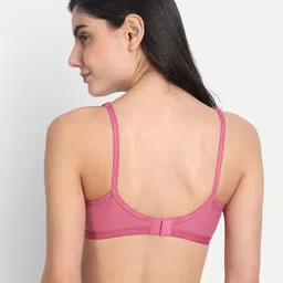 Aimly Pack Of 2 Seamless Non-Padded Non-Wired Full Coverage Cotton T-Shirt Bra image 4