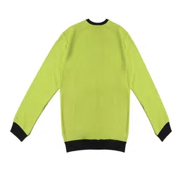 TINY HUG Unisex Kids Pack of 2 Fluorescent Green & Blue Anti-Odour Printed Sweatshirts image 4