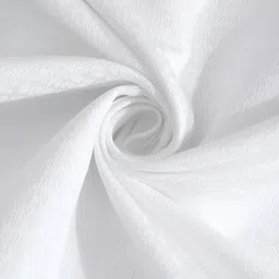 HOSTA HOMES White Textured Black Out Long Door Curtain image 2