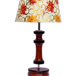 foziq Brown Printed Table Lamps image 3