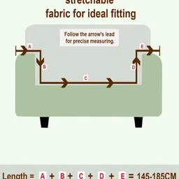 HOUSE OF QUIRK Grey & Yellow Printed Double Seater Sofa Cover with Arms image 2