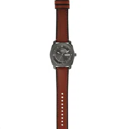 Fossil Men Grey Dial & Brown Leather Straps Analogue Watch FS5900 image 4