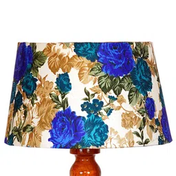 foziq Brown & White Printed Table Lamps image 4