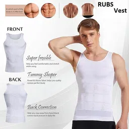 Gulshan Abs Abdomen Body Shaper | Tummy Tucker Vest for Men Shapewear Stretchable Slim Body Shaper for Men, Boys Gym, Workout image 4