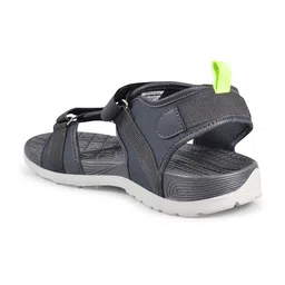 Campus Men Grey & Green Solid Sports Sandals image 3