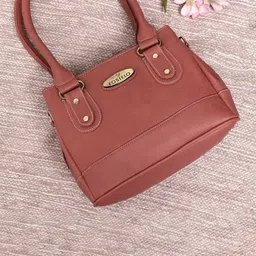 Fostelo Rose Gold PU Structured Shoulder Bag-picture-19