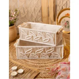 Karighar Boho Organisers Baskets (Pack Of 2)-picture-11