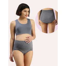 Adira Pink Grey & Navy Blue Post-Delivery Period Panties (Pack of 3) image 4