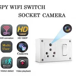IC Plus Spy Switch Board Socket Camera 4K Audio Video Recorder with Day Vision 32GB Inbuilt (LookCam Pro APP) image 3