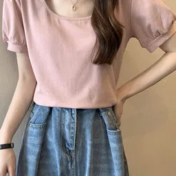 LULU & SKY Puff Sleeve Top image 4