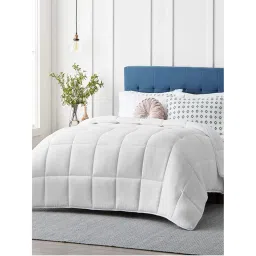 Razzai White-Coloured Microfiber Ac Room 100 Gsm Single Bed Comforter-picture-12