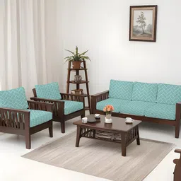 Lazi Green Polyester Sofa Cover image 1