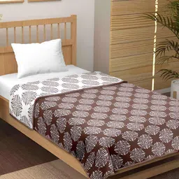 Jinaya's Multicoloured & Multicoloured Floral Mild Winter 210 GSM Single Bed Dohar-picture-21