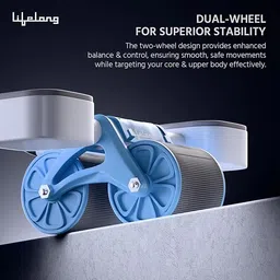 Lifelong Ab Wheel Roller and Core Exercise Roller Wheel for Men and Women, Dual Double Wheel for Home Workouts image 2
