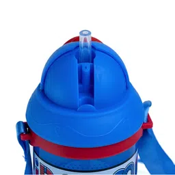 Marvel Blue & Red Cartoon Characters Printed Water Bottle 400 ml image 5