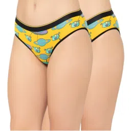 Bummer Womens Printed Micro Modal Bikinis Panties Combo (Pack of 2)-picture-10