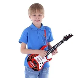 Goyal's Musical Guitar with Light and Pre-stored Notes with Nylon Wires | Toy Guitar with Light and Music for Kids (21 Inches) image 3