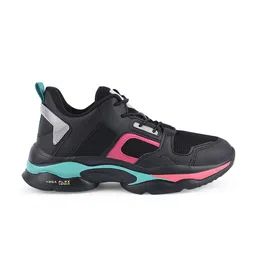 Campus Women Black Mesh Running Non-Marking Shoes image 5