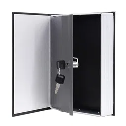 MotiBa Book Safe Big Hidden Secret Book Safe Vault Box With Keys Jewellery Money Cash Mini Safety Locker Portable Locker Storage For Office Home Shop image 1
