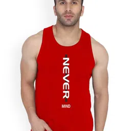 SLOWLORIS Printed Cotton Innerwear Vests SL26 NEVER RED-picture-36