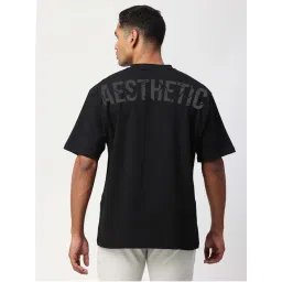 AESTHETIC NATION Aesthetics Oversized Black T-Shirt-image-11