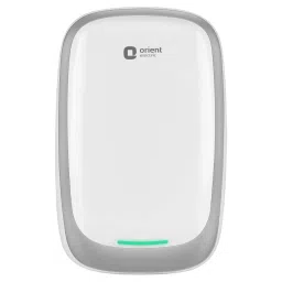 Orient Aura Plus 3 Litre Vertical Instant Geyser with 5 Level Safety Shield (White and Grey) image 1