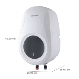 BAJAJ Shield Verre Plus 5 Litre Vertical Instant Geyser with Multiple Safety System (White & Gray) image 2