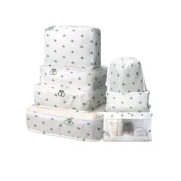 House of Quirk Clothes Packing Organizer Luggage Storage Organizer White (Pack of 7)-image-46