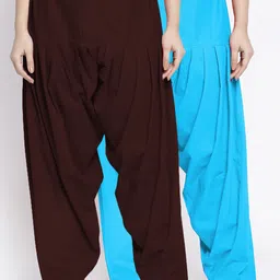 GRACIT Women Pack Of 2 Solid Cotton Salwar-image-43