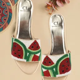 Carlton London Women Colourblocked Open Toe Block Heel Sandals image 2