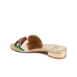 Carlton London Women Colourblocked Open Toe Block Heel Sandals image 4