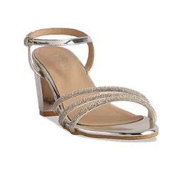 ERIDANI Embellished Open Toe Block Heels-image-13