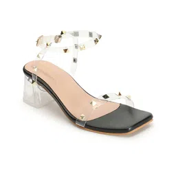 DressBerry Square Toe Block Heels With Buckles-picture-24