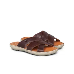 Florsheim Men Cross Strap Leather Comfort Sandals-image-22