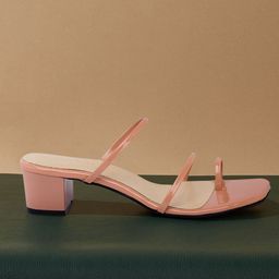 ERIDANI Women Pink Solid Sandals-picture-43