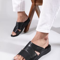 Liberty Men Black & Black Comfort Sandals-picture-10