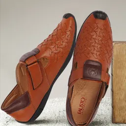 FAUSTO Men Tan & Brown Shoe-Style Sandals-picture-10